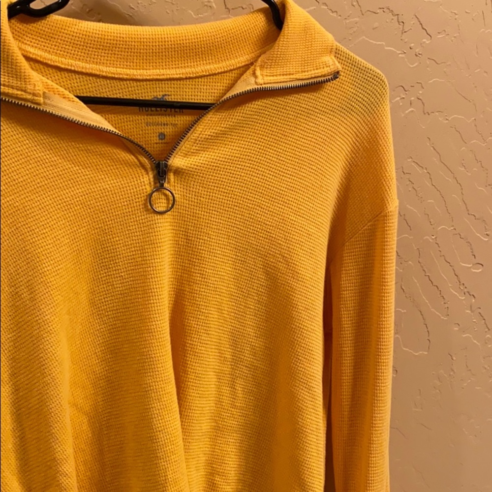 Hollister Golden Half Zip Pullover